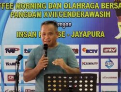 Pangdam XVII/Cenderawasih Gelar Coffee Morning dan Olahraga Bersama Wartawan