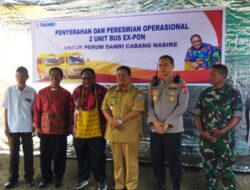 2 Bus Eks PON Siap Beroperasi Trayek Nabire – Paniai