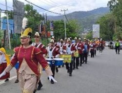 Aksi Drum Band Warnai Gebyar Natal SMA YPPDK Gabungan Jayapura