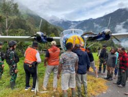 Pesawat Sam Air Tergelincir Di Bandara Beoga, Kabupaten Puncak
