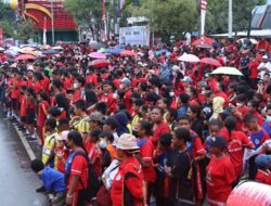 Pencanangan HUT Kota Jayapura ke-113, Ribuan Warga Kota Hadir dan Jalan Santai Bersama