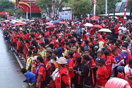 Pencanangan HUT Kota Jayapura Ke-113, Ribuan Warga Kota Hadir Dan Jalan ...