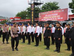 Kapolda Papua Pimpin Apel Gelar Pasukan Operasi Ketupat Cartenz Tahun 2023