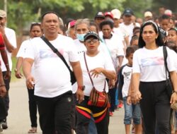 Jalan Santai Berhadiah Mewarnai Pencanangan HUT GKI I. S Kijne Sborhoinyi ke-22