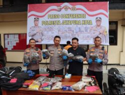 Polisi Bekuk WNA PNG Bersama Barang Bukti Ganja 8,7 Kg