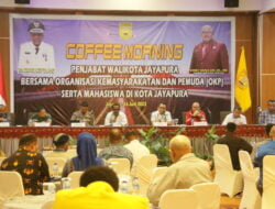 Pj Walikota dan Forkopimda Kota Jayapura Gelar Coffee Morning Bersama Ormas, OKP dan Mahasiswa 