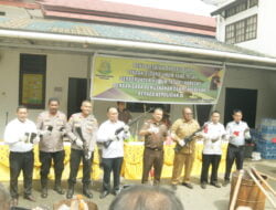 Pemusnahan Barang Bukti Oleh Kejari Jayapura, Ada Tiga Pucuk Senjata Organik