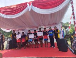 Dalam Rangka Hari Bhayangkara Ke- 77, Polres Jayapura Gelar Lomba Dayung Perahu Tradisional
