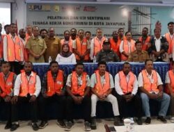 55 Anak Papua Ikut Uji Sertifikasi Tenaga Kerja Konstruksi