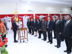 Benhur Tomi Mano Lantik DPK- IKAPTK Kabupaten Kepulauan Yapen, Pengukuhan Oleh Pj Bupati