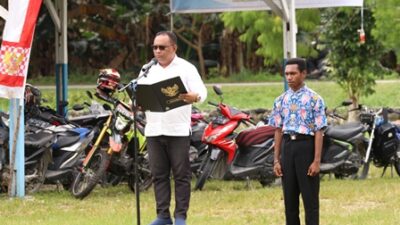 Ketua YPK di Tanah Papua Pimpin Apel Pembukaan Tahun Ajaran Baru di Keerom