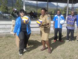 Semarakkan HUT RI ke-78, Distrik Ilugwa Gelar Pertandingan Sepak Bola dan Bola Voli