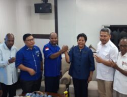 Safari Politik Gerindra dan Demokrat Papua Berkomitmen Menjaga Demokrasi dan Pemilu Damai