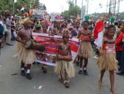 Ribuan Peserta Dari Semua Jenjang Pendidikan Ikut Karnaval Merdeka Belajar di Kota Jayapura