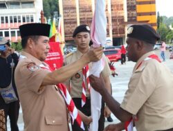 Lepas Kontingen Raimuna Nasional XII Kwarda Papua, Ini Pesan Ridwan Rumasukun