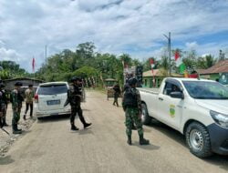 Cegah Peredaran Barang Ilegal Satgas Pamtas Statis RI-PNG Gelar Sweeping 