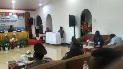 DPRD Mamteng Gelar Sidang Pengumuman Pengusulan Pemberhentian Bupati dan Wakil Bupati