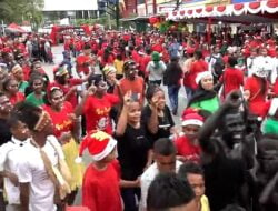 Ribuan Warga Dari Lintas Agama, Meriahkan Gerbang Natal Kota Jayapura.