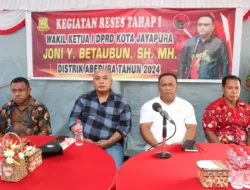 Hasil Reses Joni Betaubun, Warga RW 05-06 Kelurahan Wahno Menikmati Pembangunan Dengan Baik