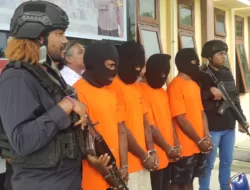 Sering Lakukan Curas KM 12 Holtekamp, 4 Pemuda Diringkus Polisi