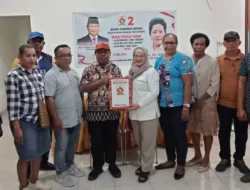 Tim Bakal Calon Gubernur dan Wakil Gubernur Papua Mathius Fakhiri dan Benyamin Arisoy, Ambil Formolir Pendaftaran di Partai Gerindra