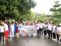 Jelang HUT ke-23, JemaatGKI I.S Kijne Sborhoinyi Melaksanakan Jalan Santai