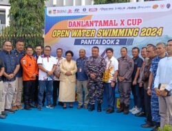 Jaring Atlit Renang Lantamal X Jayapura Gelar Lomba Swimming Oven Water