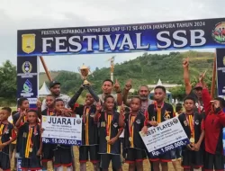 Tutup Festival Sepak Bola Antar SSB, Ini Harapan Pemkot Jayapura