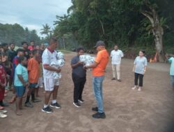Bacagub Papua BTM Serahkan Bantuan Bola Kepada Sejumlah SSB di Kota Jayapura