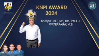 Makin MANYALA Paulus Waterpauw Terima KNPI Award 2024