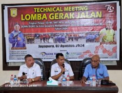 Matangkan Lomba Gerak Jalan, Dispora Kota Jayapura Gelar Technical Meeting