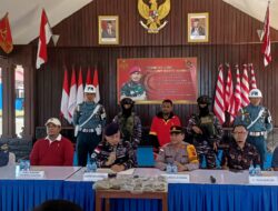 Lantamal X Jayapura Serahkan Pelaku Pembawa Ganja 600 gram ke Polresta Jayapura Kota