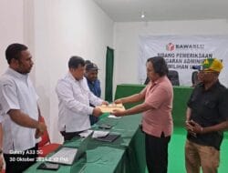 Beredar Rekaman Arahkan Aparat Pemerintah Menangkan Salah Satu Paslon Gubernur, LSM Gempur Lapor Pj Walikota Jayapura di Bawaslu Papua