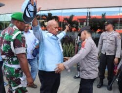 Polres Biak Numfor Polda Papua Terjunkan Ratusan Personil Amankan Debat Pilkada Kedua