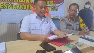 Ditresnarkoba Polda Papua Berhasil Menangkap Pelaku Tindak Pidana Narkotika Jenis Sabu