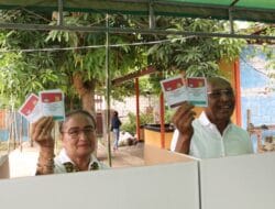 BTM Mencoblos di TPS 04 Kelurahan Wahno Bareng Keluarga