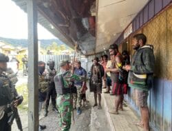 Antisipasi Putusan MK, Aparat Gabungan TNI-Polri Intensifkan Giat Patroli Dialogis di Puncak Jaya
