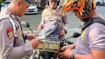 Gaktibplin, Bid Propam Polda Papua Lakukan Pemeriksaan Kelengkapan Diri dan Kelengkapan Bermotor