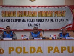 Irwasda Polda Papua Papua Pimpin Sidang Tes Akhir Sespimma Angkatan ke-73 & 74 T.A. 2025