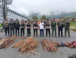Tiga Panglima Perang Dua Kubu Paslon di Puncak Jaya Diamankan