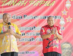 Calon Gubernur dan Wakil Papua Mari-Yo Hadiri Halal bi Halal IKEMAL