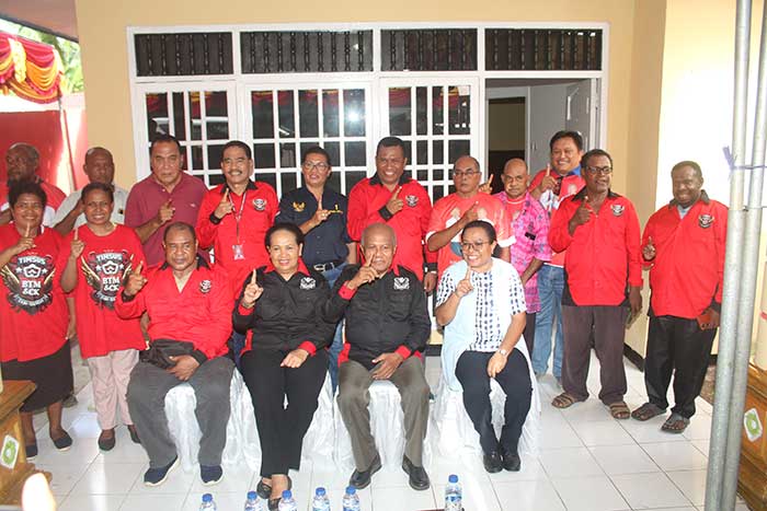 Ini Pesan Constant Karma di Presmian Posko Koalisi Perjuangan Rakyat Laskar Teratai Biak Numfor