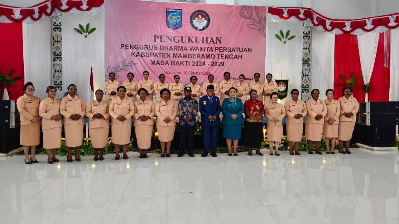 Pengurus Dharma Wanita Persatuan Mamberamo Tengah 2024–2029 Resmi Dilantik