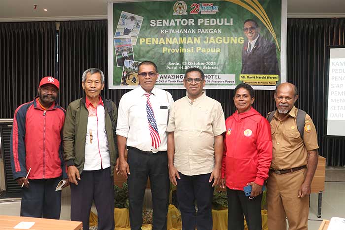 Ketua Klasis GKI Keerom Apresiasi Program Senator Peduli Ketahanan Pangan Penanaman Jagung yang Digagas Senator Pdt. David Waromi