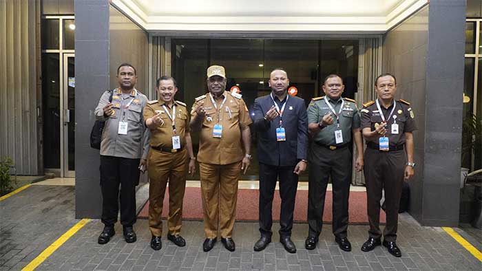 Wali Kota dan Wakil Wali Kota Jayapura Hadiri Rakornas Pemerintah Pusat dan Daerah 2026 di Bogor