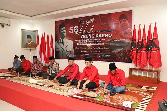 Haul ke-56 Bung Karno di Jayapura: PDIP Papua Gelar Yasinan dan Doa Bersama, Serukan Persatuan dan Perdamaian