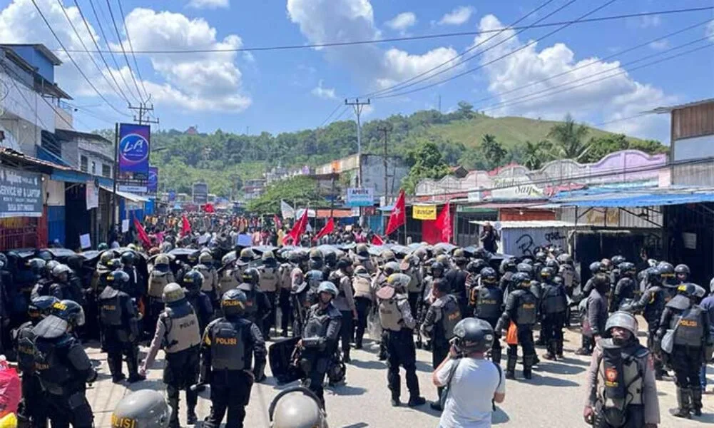 1.432 Personel Gabungan Amankan Aksi Unjuk Rasa di Jayapura, Polisi Pastikan Situasi Tetap Kondusif