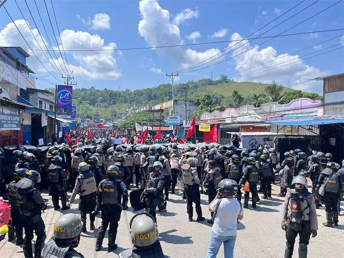 1.432 Personel Gabungan Amankan Aksi Unjuk Rasa di Jayapura, Polisi Pastikan Situasi Tetap Kondusif