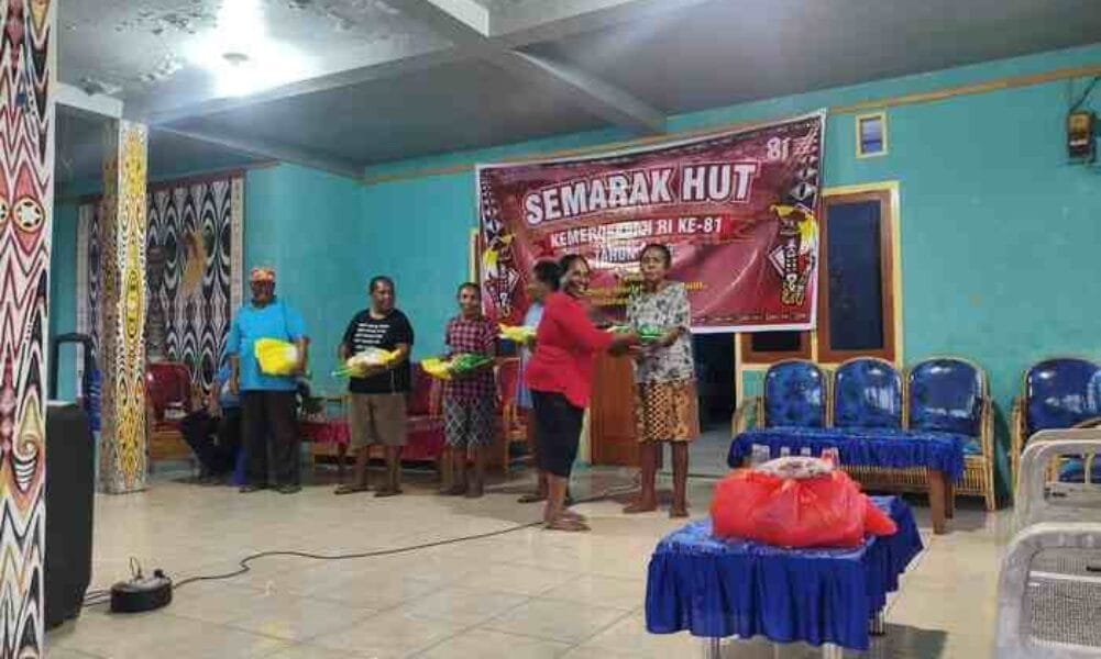 Semarak HUT RI, Keondoafian Waena Ajak Warga Perkuat Persatuan dan Adat