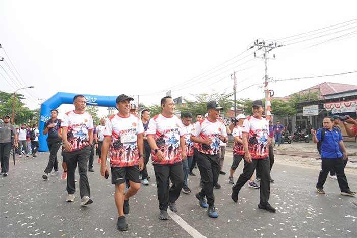 HUT ke-81 TNI, Fun Run di Jayapura Satukan TNI-Polri dan Masyarakat